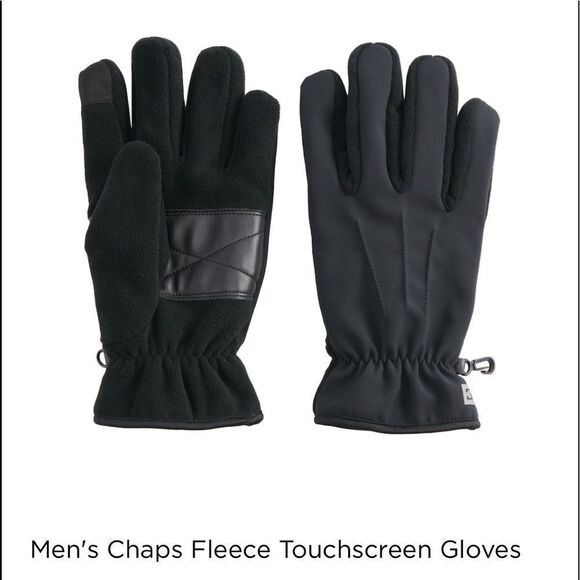 NWT Men’s Chap Fleece Touchscreen Gloves - Picture 1 of 2